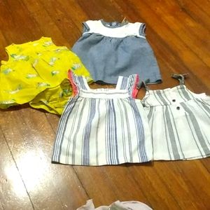 Size 3 month dresses, various brand, never worn